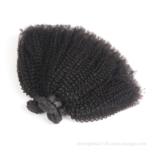 100% virgin human Factory wholesale price Free sample mongolian afro kinky curly hair weave